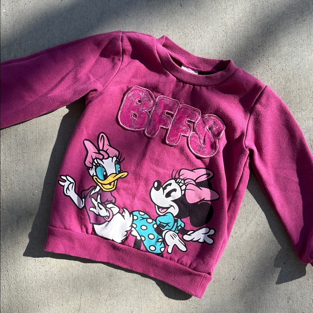 Junior Disney Minnie & Daisy Toddler Sweatshirt Crewneck